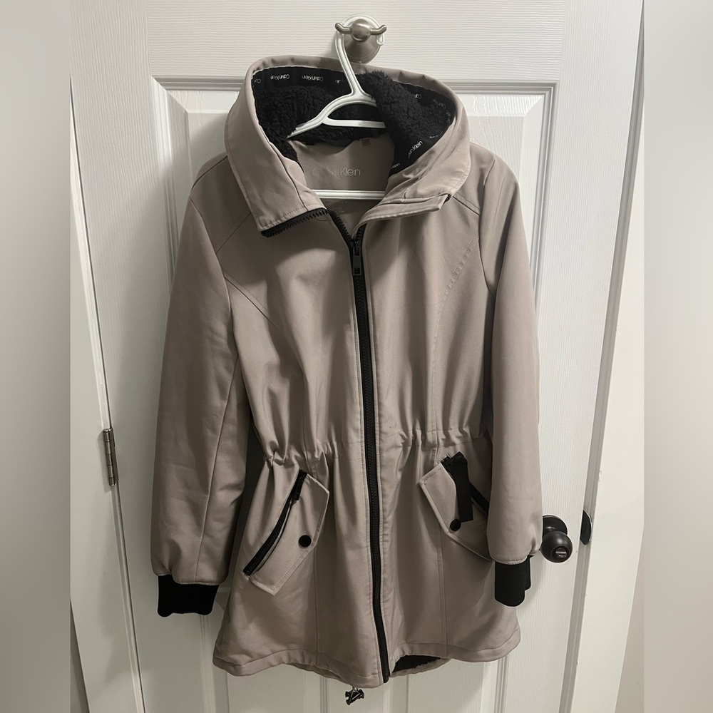 Calvin Klein Women's Beige Winter Jacket